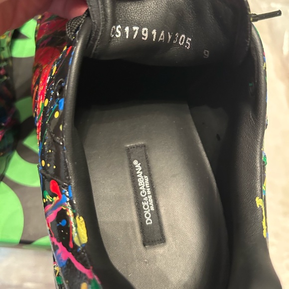 Dolce & Gabbana Logo Daymaster Hand-painted Sneakers - Picture 3 of 9